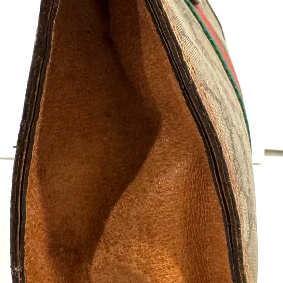 Gucci Brown GG Supreme Canvas Web Tote Bag and Clutch - Picture 8 of 9